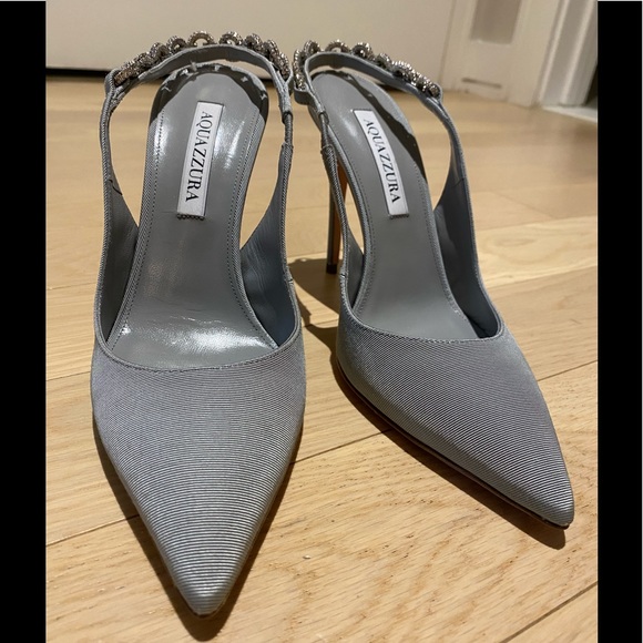 Aquazzura Love Link Sling 105 in Gray - Picture 2 of 11